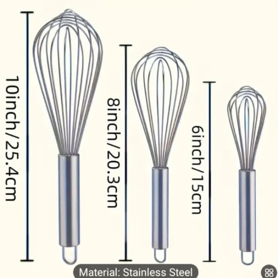 Stainless steel mixer set of 3
