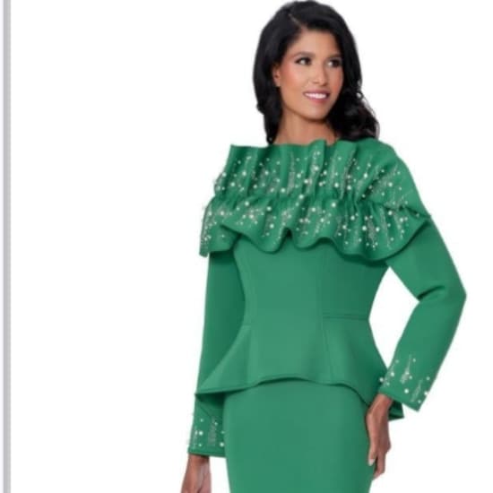 Scuba dress with pearl neckline