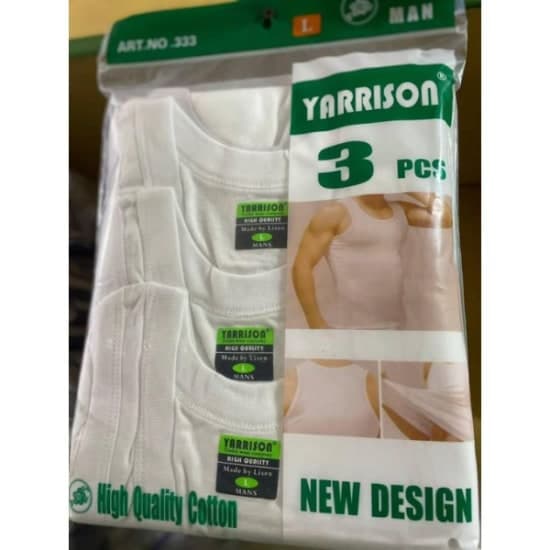 Yarrison Original 3 in 1 White Singlets Men