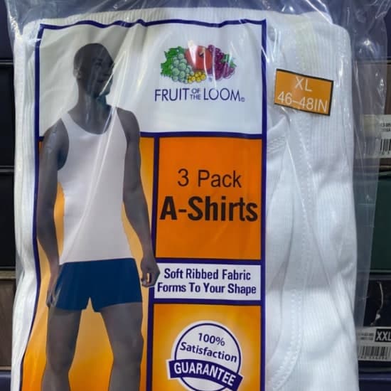 Fruit Of The Loom High Quality Men’s Singlets 3 in 1