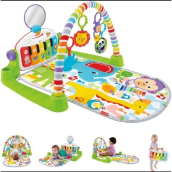 Baby children kick & play piano gym and activity play centre and toys with Bluetooth device and sounds