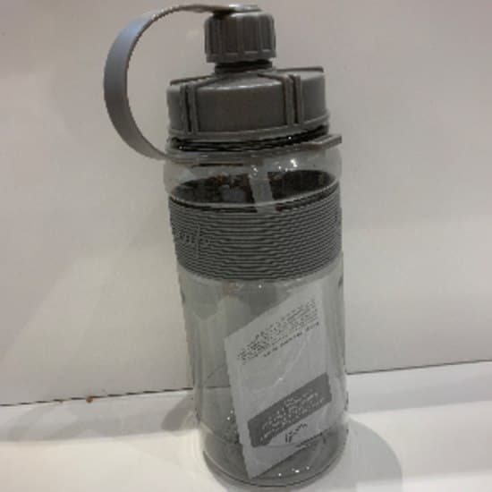 Large capacity plastic water bottle (gray)