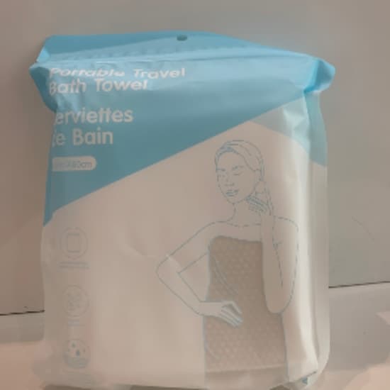 Portable travel bath towel (2pcs)