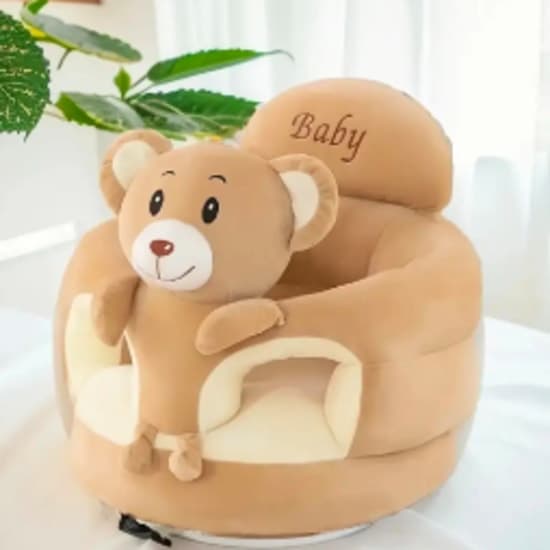 Cartoon-Style Baby Learning Cushion, a Baby Sofa Chair for Floor Seating That Helps Infants Sit Up. Adorable Seat Cushion for Toddlers to Support Their Sitting