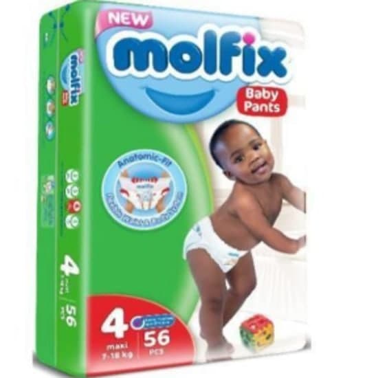 Molfix Pants Size 4 Jumbo Pack (56 Counts) X 3