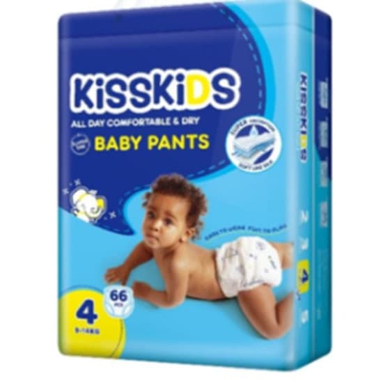 Kisskids Diapers Jumbo Pant Size 4 66X1