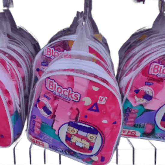 Kids Building Blocks Backpack Set