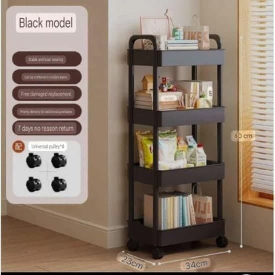 4-Tier layers Kitchen Multipurpose Plastic Storage Rack