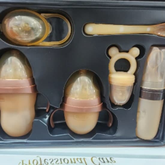 Dr Gym Silicone baby feeding bottle set